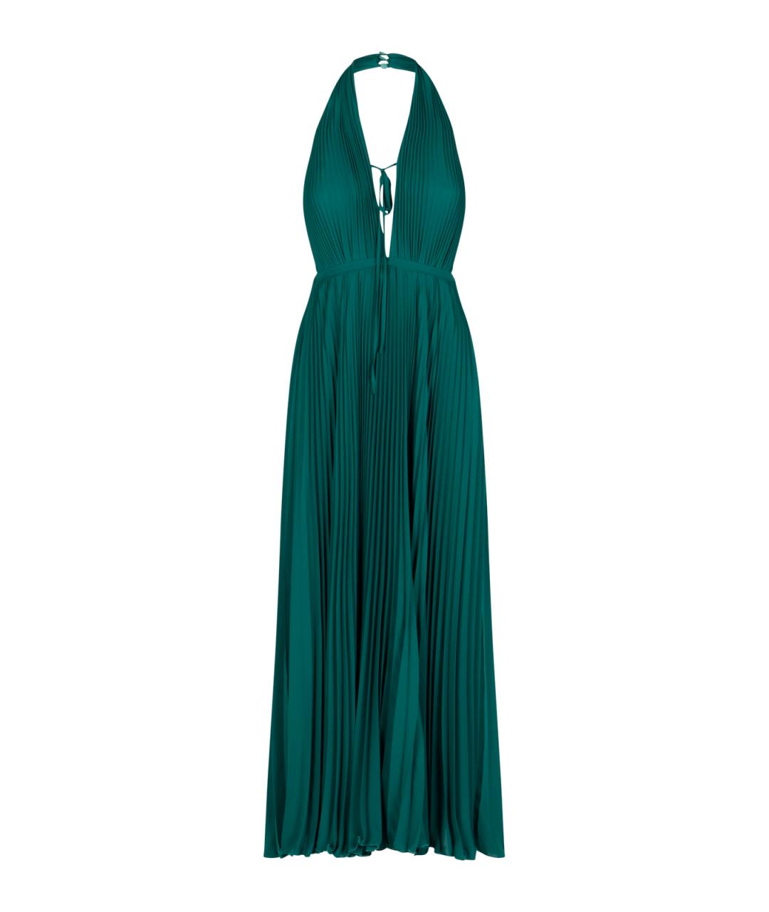 RAQUEL DINIZ Зеленые полиэстеровое вечернее платье, фото 1