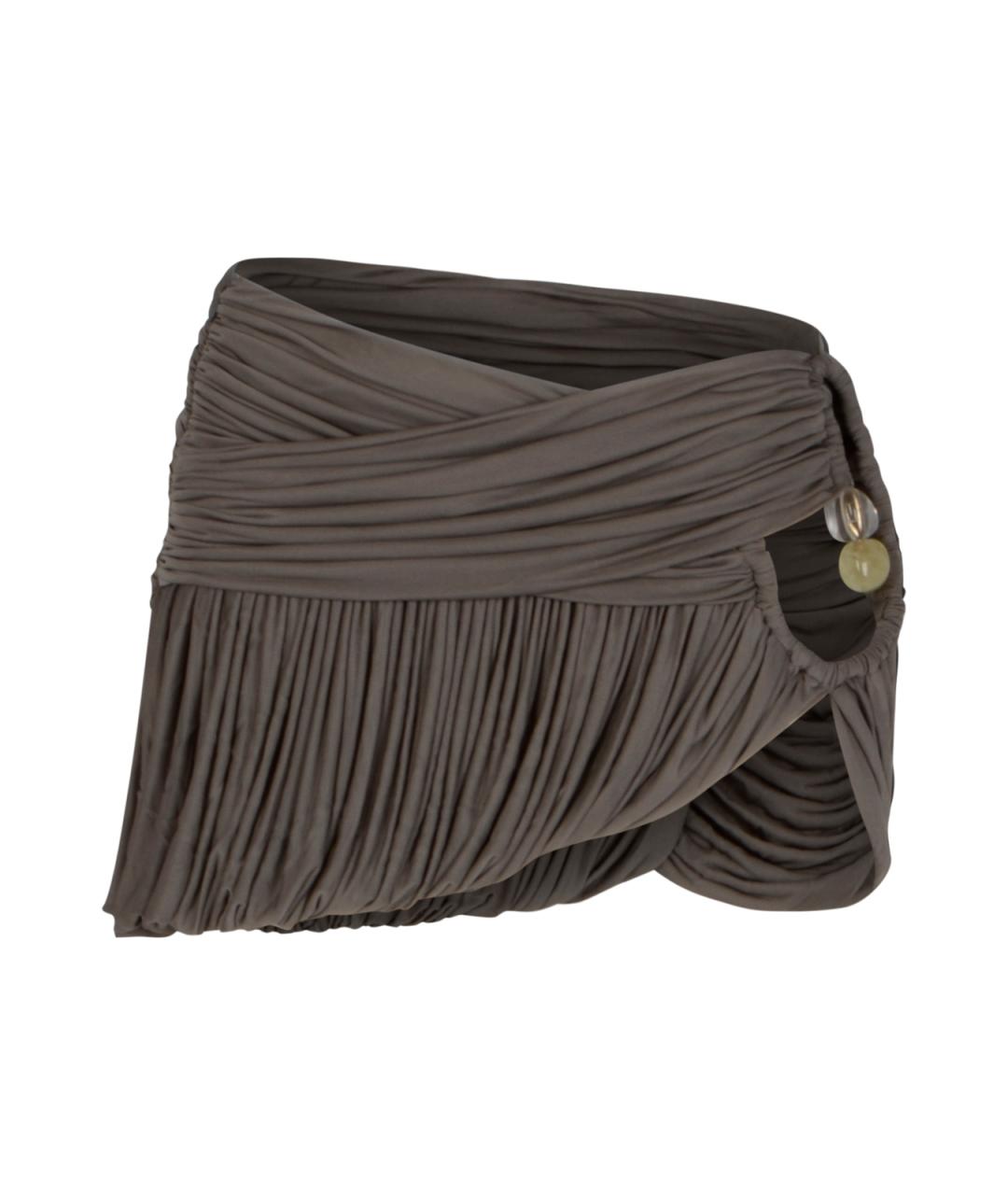 CHRISTOPHER ESBER Серая юбка мини, фото 1