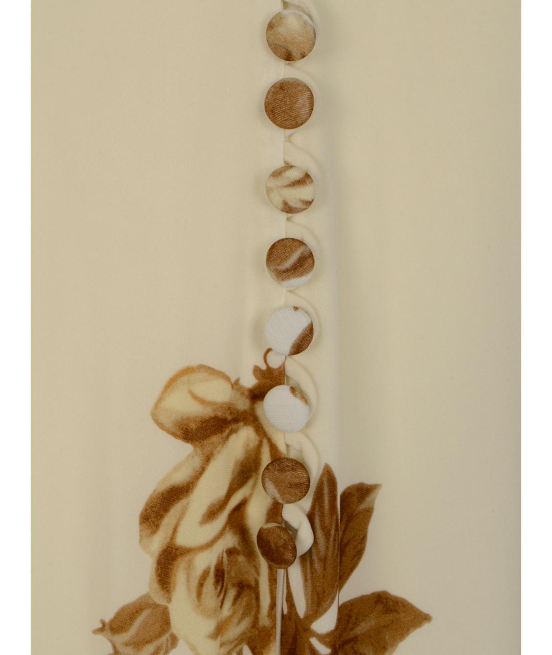 MAGDA BUTRYM Бежевое вискозное повседневное платье, фото 3