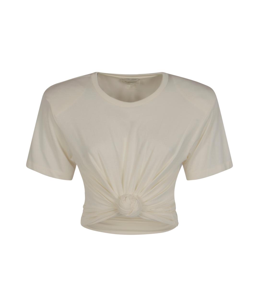 MAGDA BUTRYM Белая хлопковая футболка, фото 1