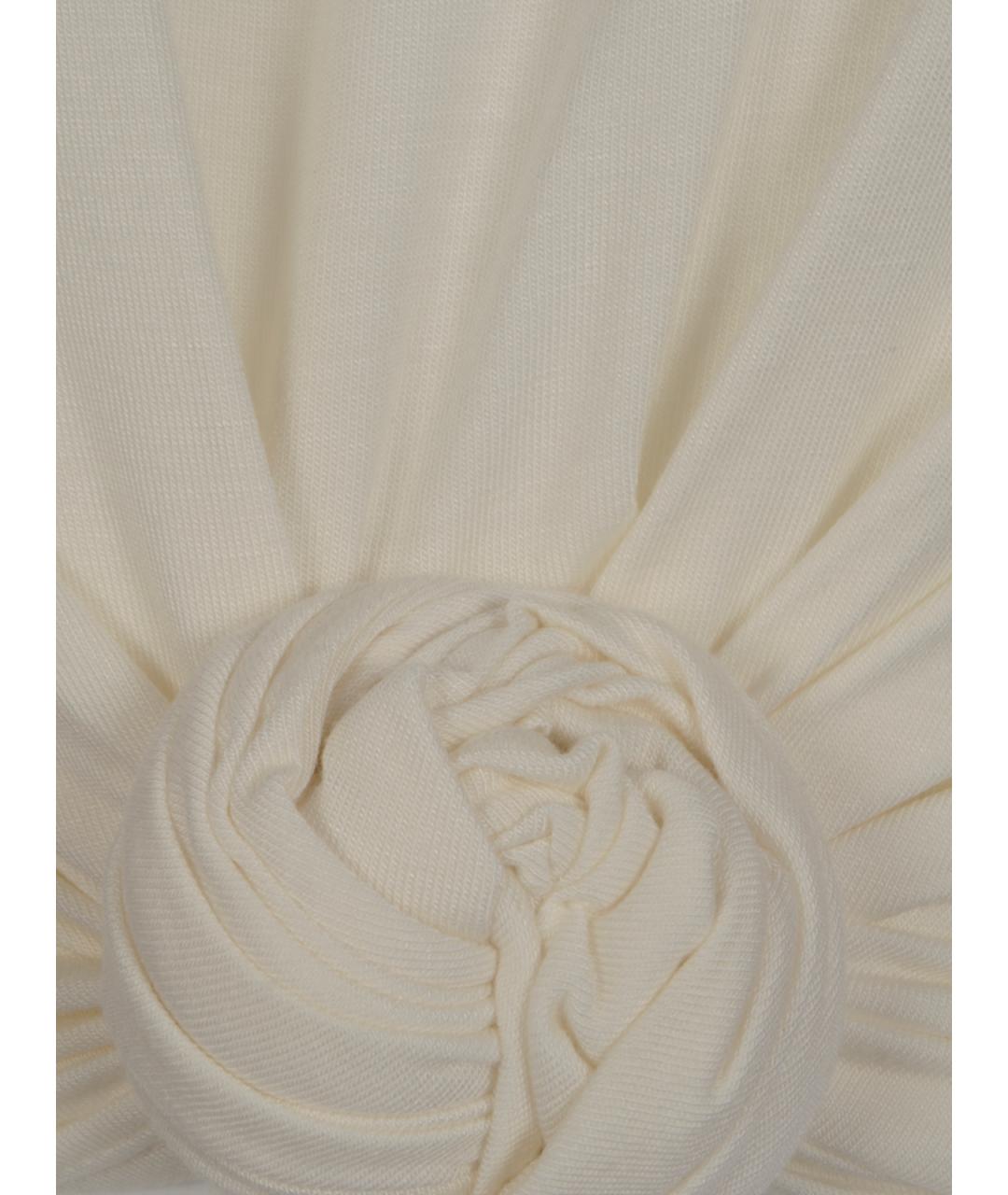 MAGDA BUTRYM Белая хлопковая футболка, фото 3