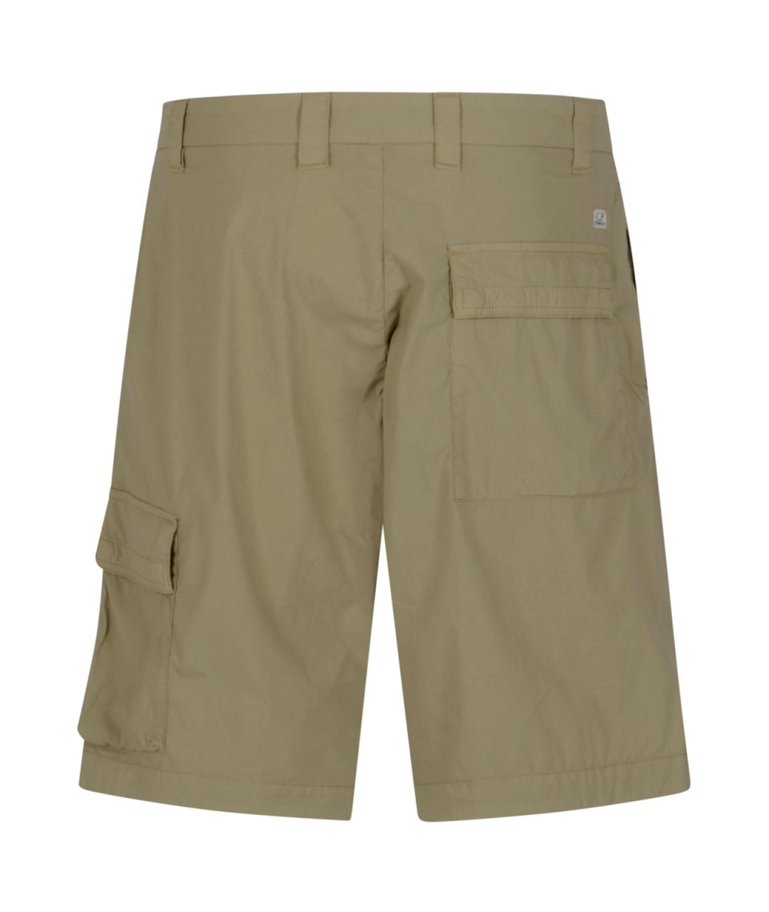 CP COMPANY Бежевые хлопковые шорты, фото 2