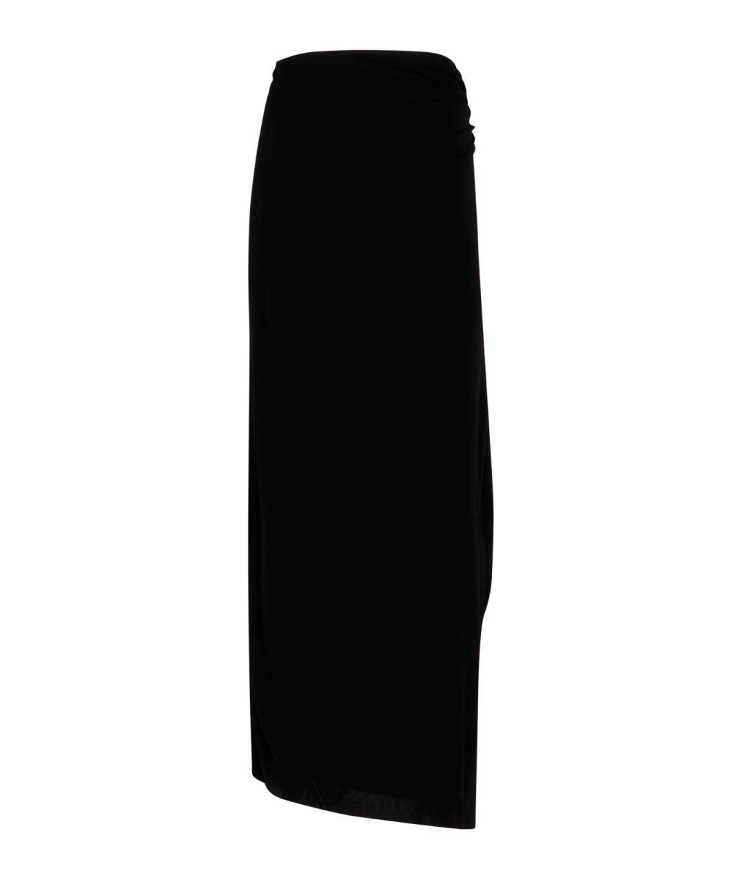 CHRISTOPHER ESBER Черная вискозная юбка макси, фото 2