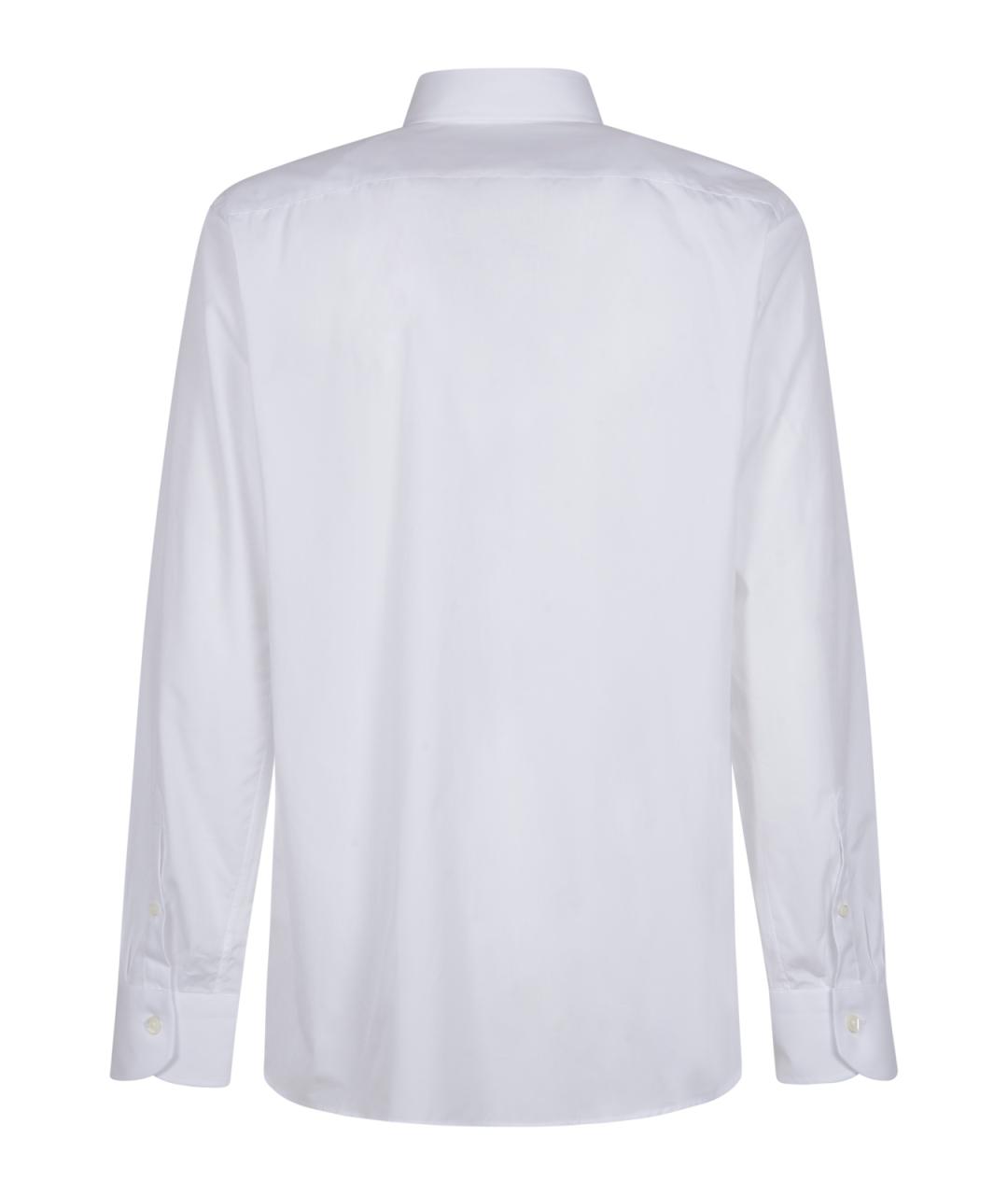 CANALI Белая хлопковая классическая рубашка, фото 2