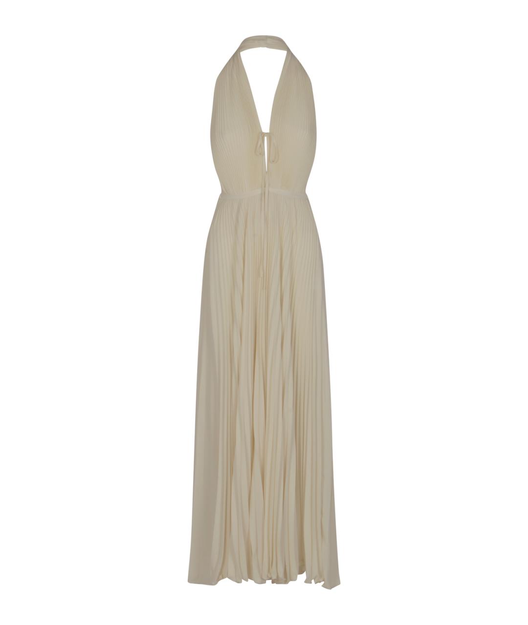 RAQUEL DINIZ Белое полиэстеровое вечернее платье, фото 1