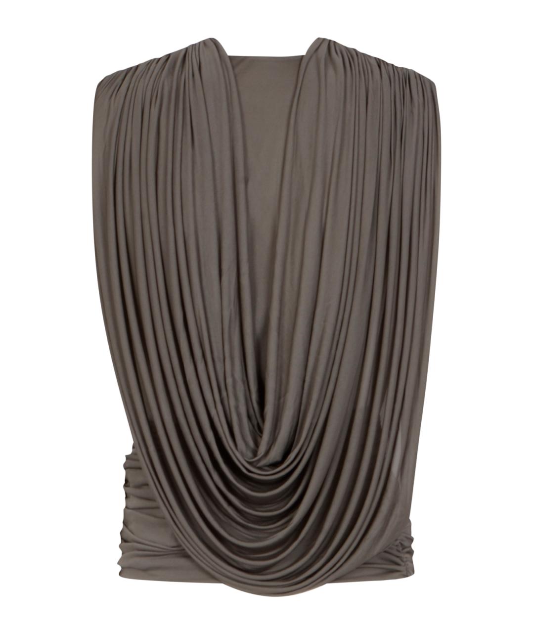 CHRISTOPHER ESBER Серая полиэстеровая майка, фото 2