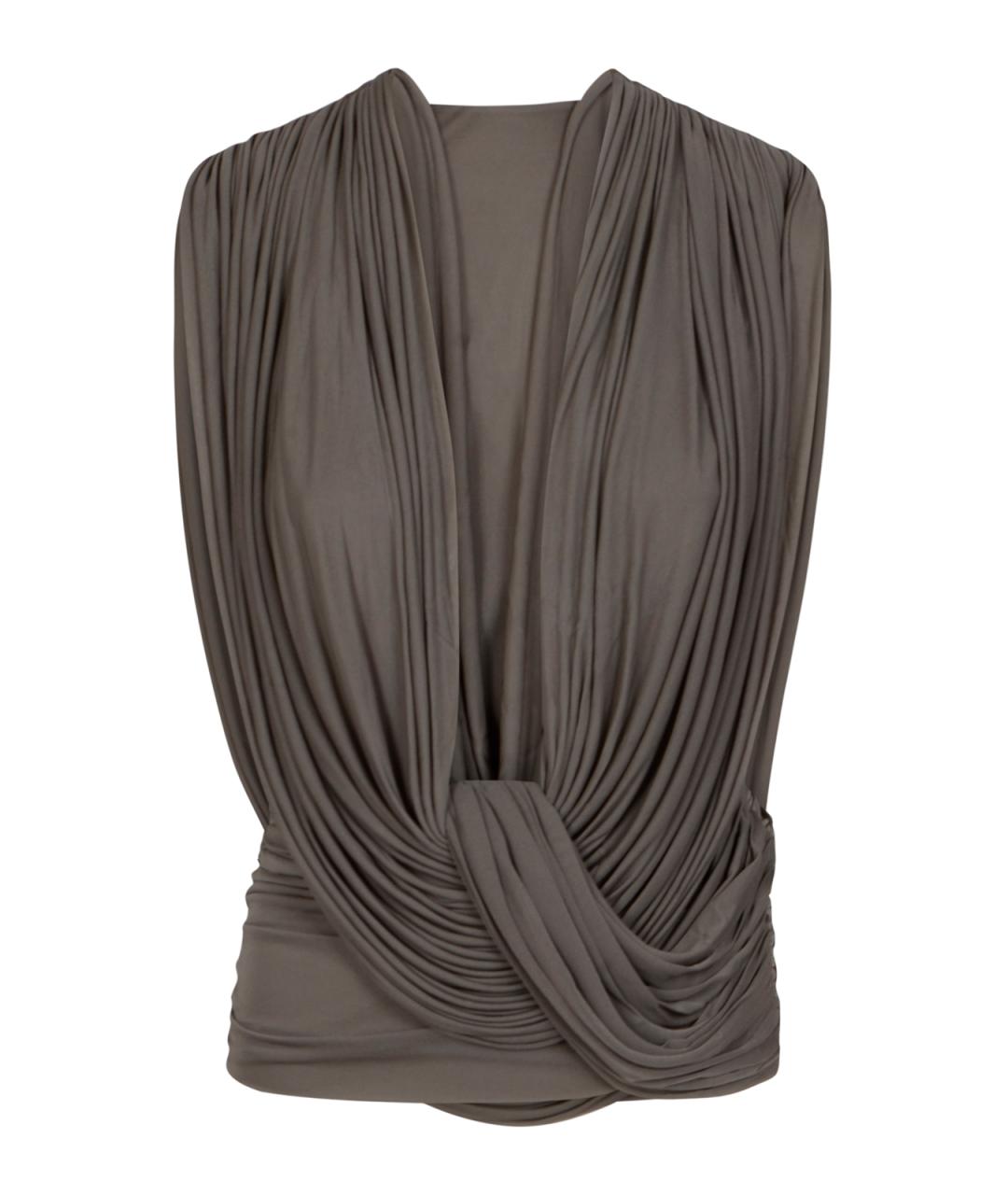 CHRISTOPHER ESBER Серая полиэстеровая майка, фото 1