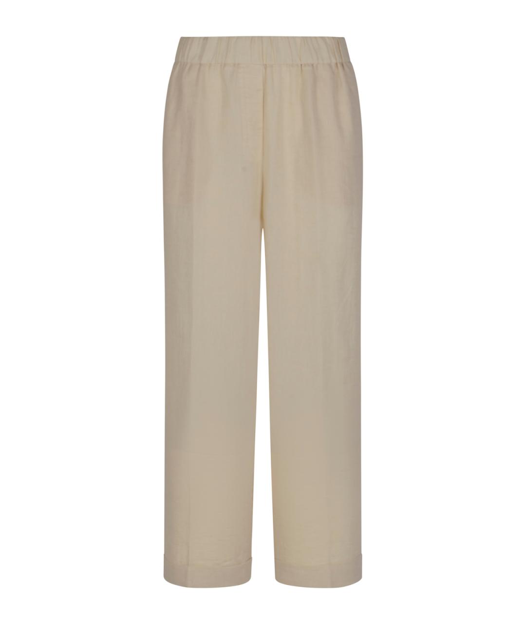 PESERICO Бежевые прямые брюки, фото 1