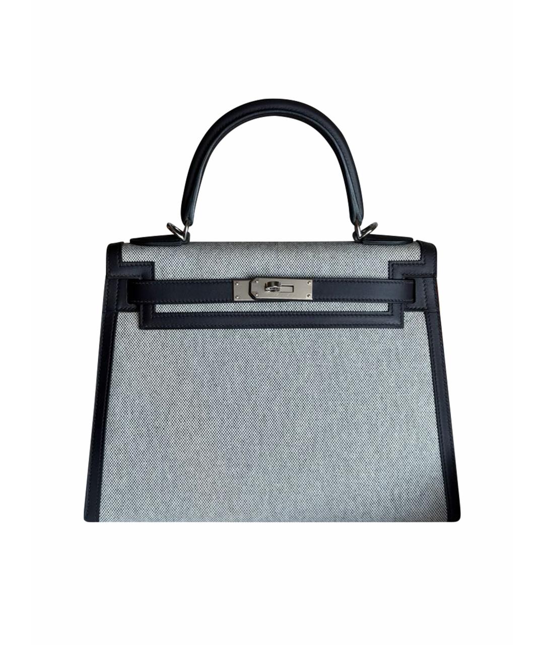 HERMES Серая сумка с короткими ручками, фото 1