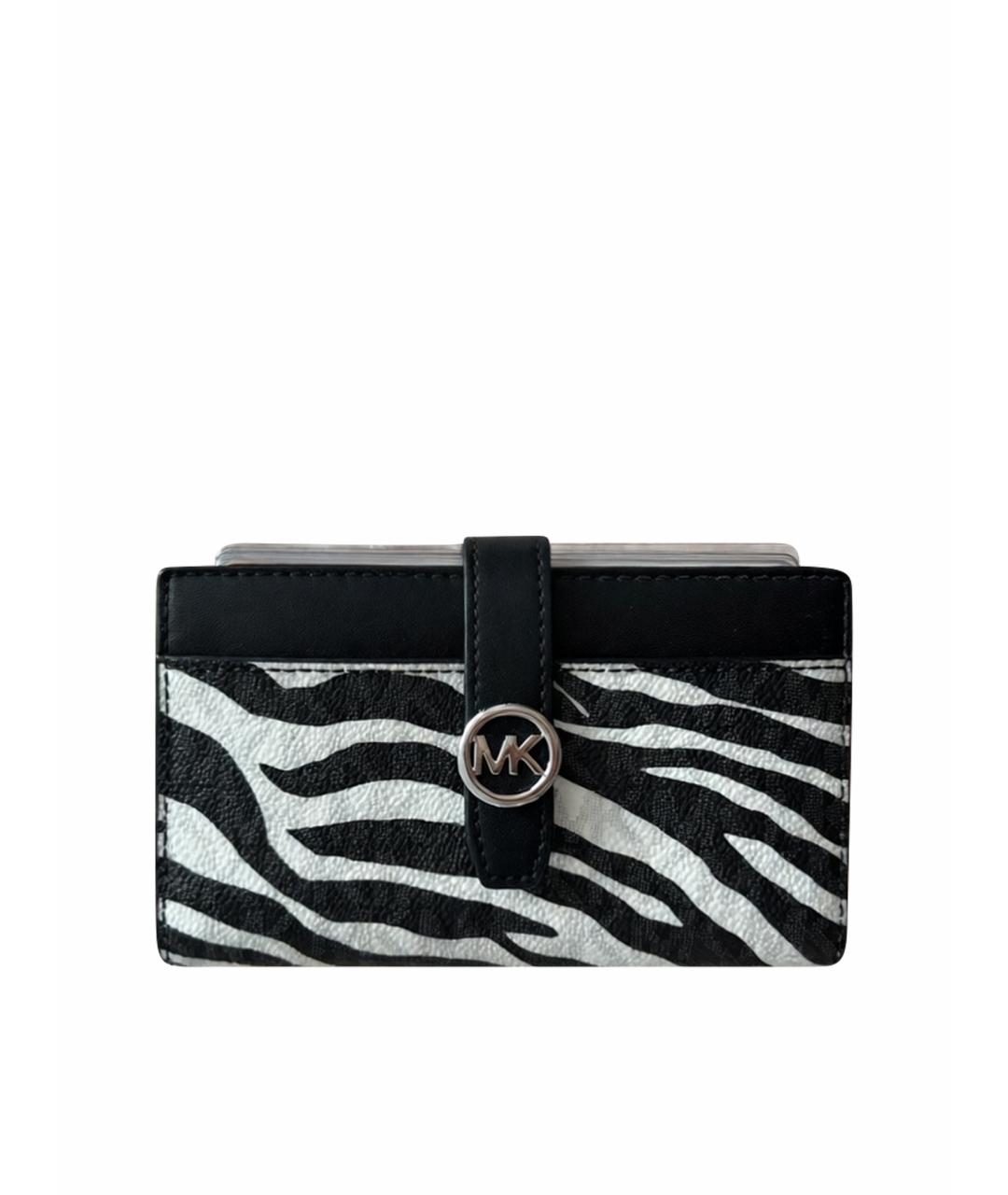 MICHAEL KORS Черный кожаный кошелек, фото 1