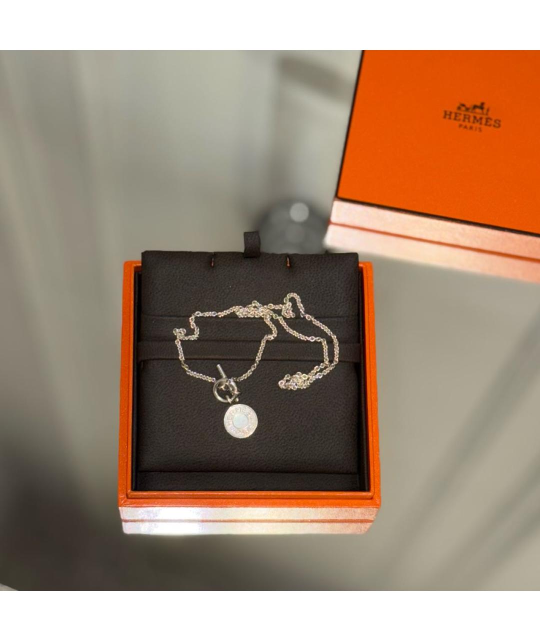 HERMES Серебряная серебряная подвеска, фото 3