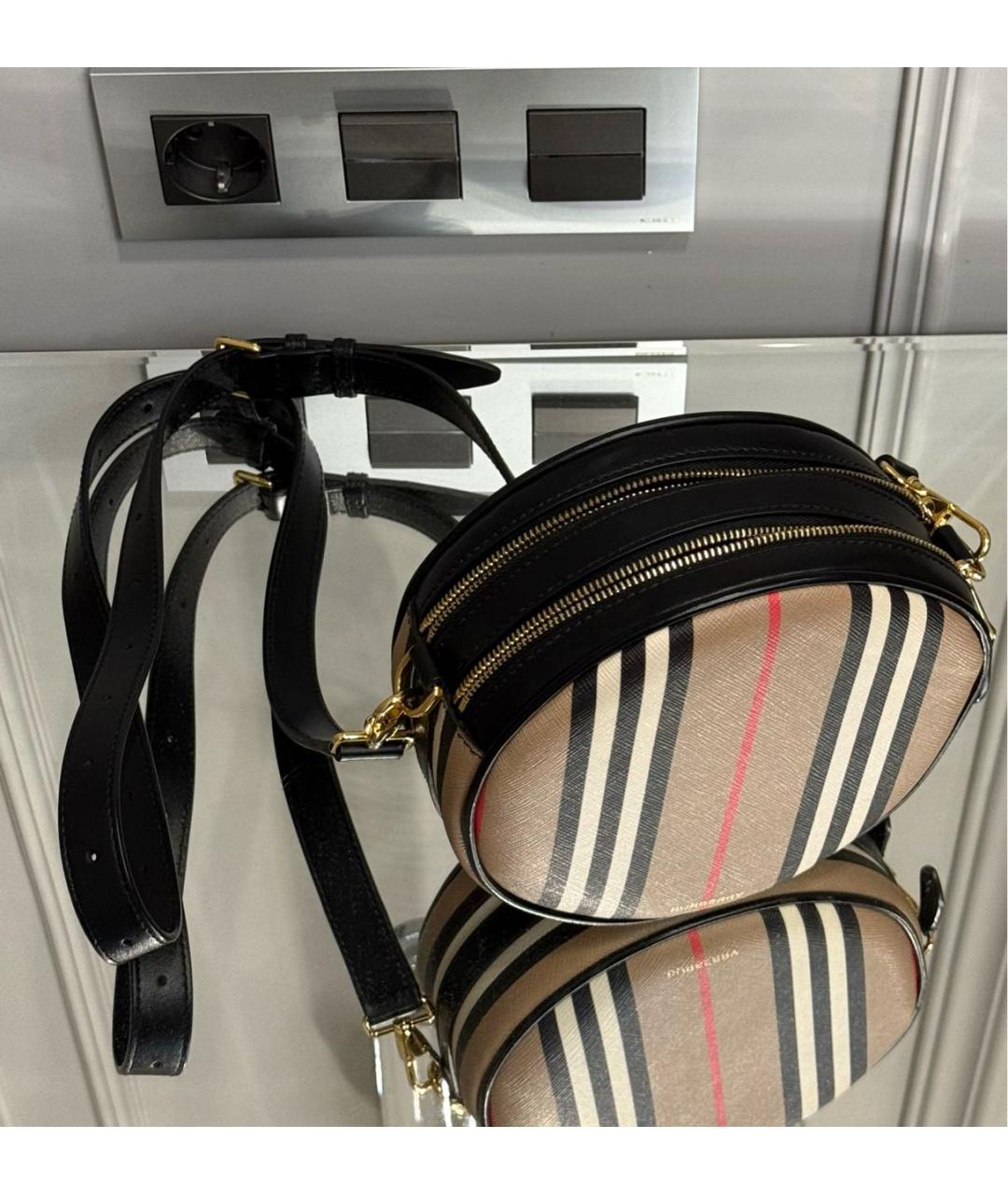 BURBERRY Коричневая кожаная сумка через плечо, фото 2