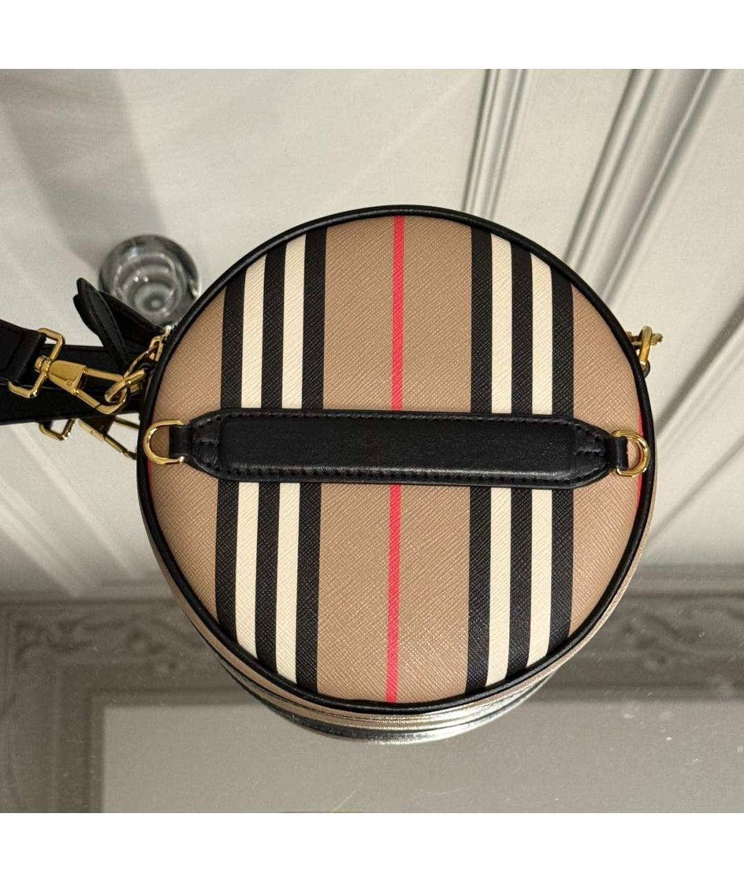 BURBERRY Коричневая кожаная сумка через плечо, фото 3