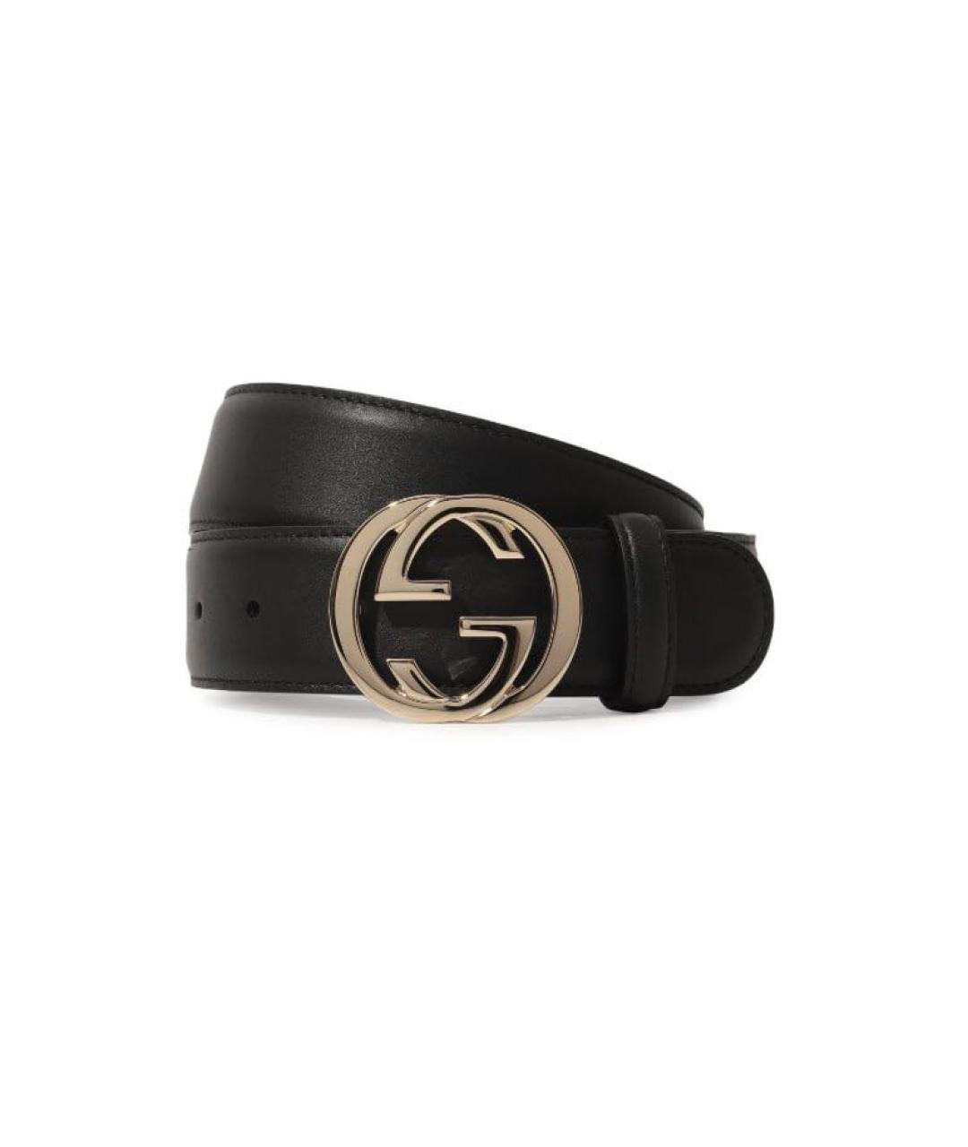 GUCCI Черный кожаный ремень, фото 8