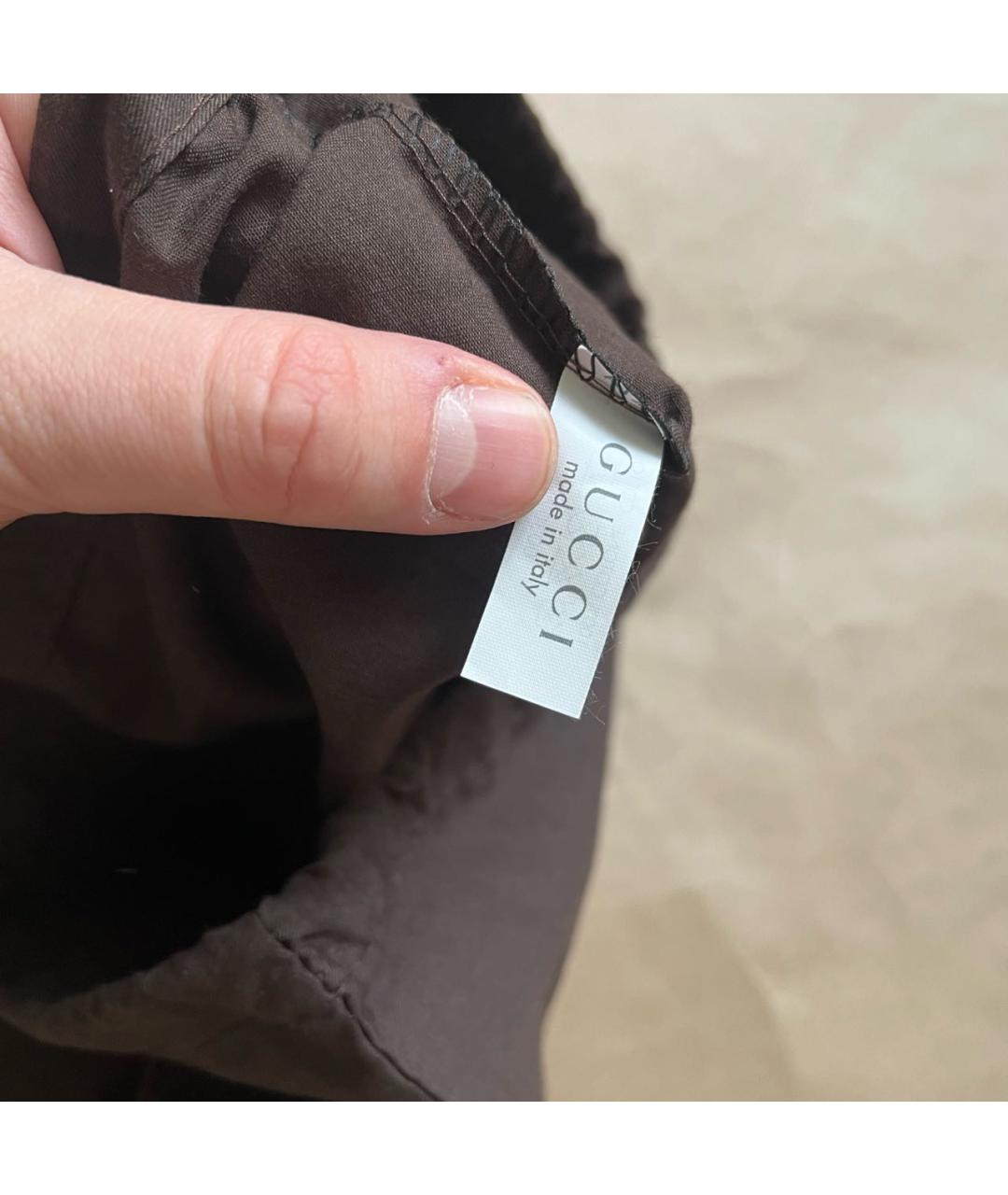 GUCCI Черный кожаный ремень, фото 7