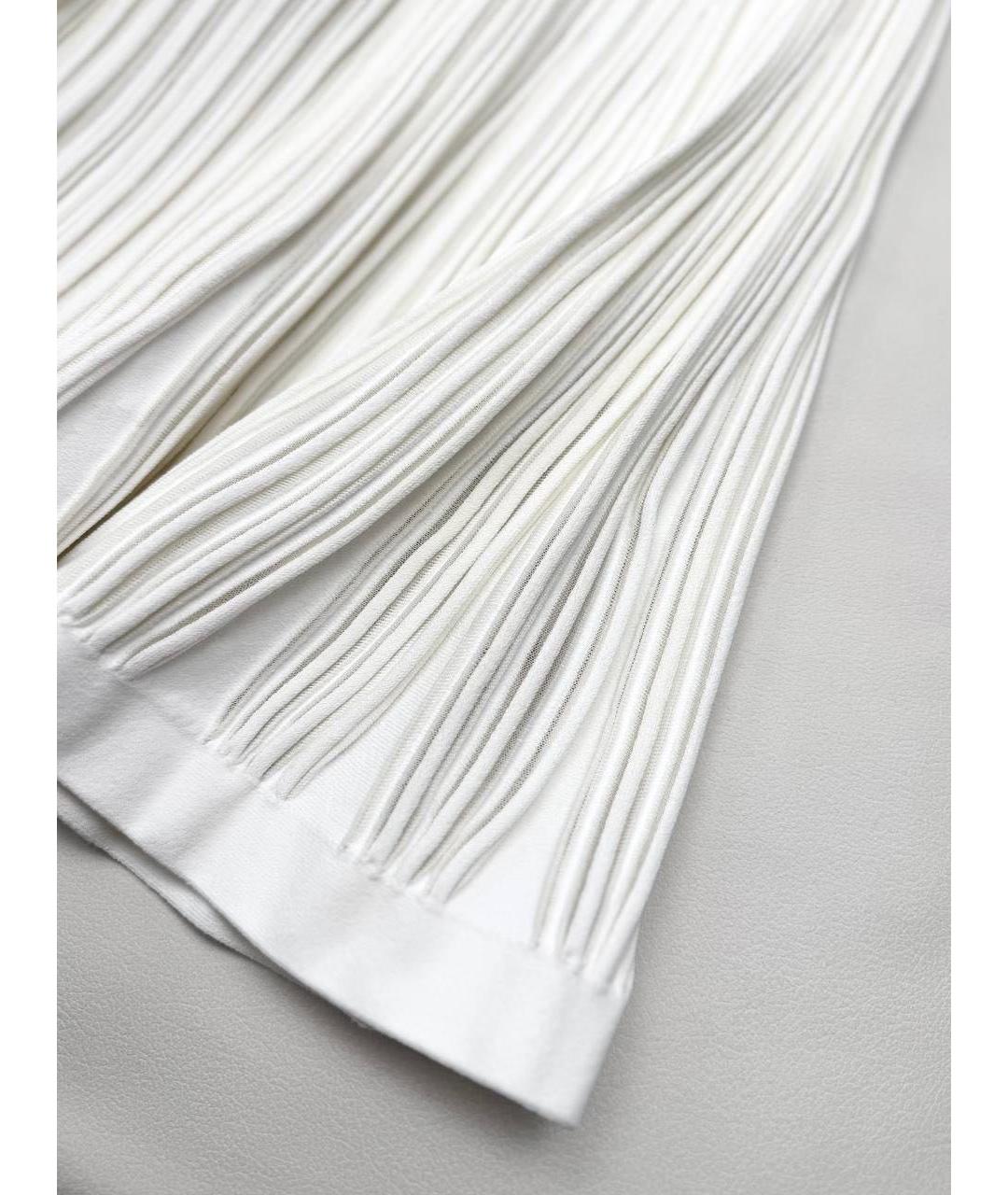 ALAIA Белое вискозное повседневное платье, фото 5