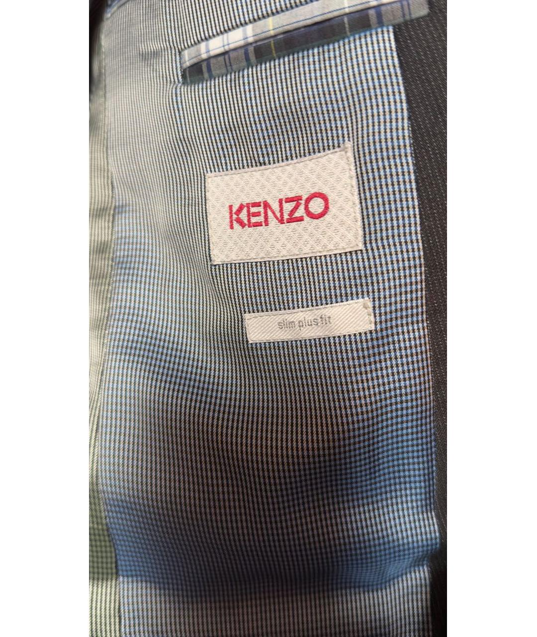 KENZO Черный классический костюм, фото 7