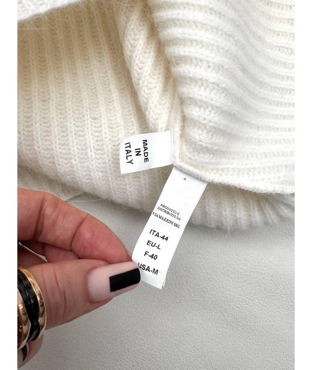 ERMANNO SCERVINO Белое шерстяное повседневное платье, фото 5
