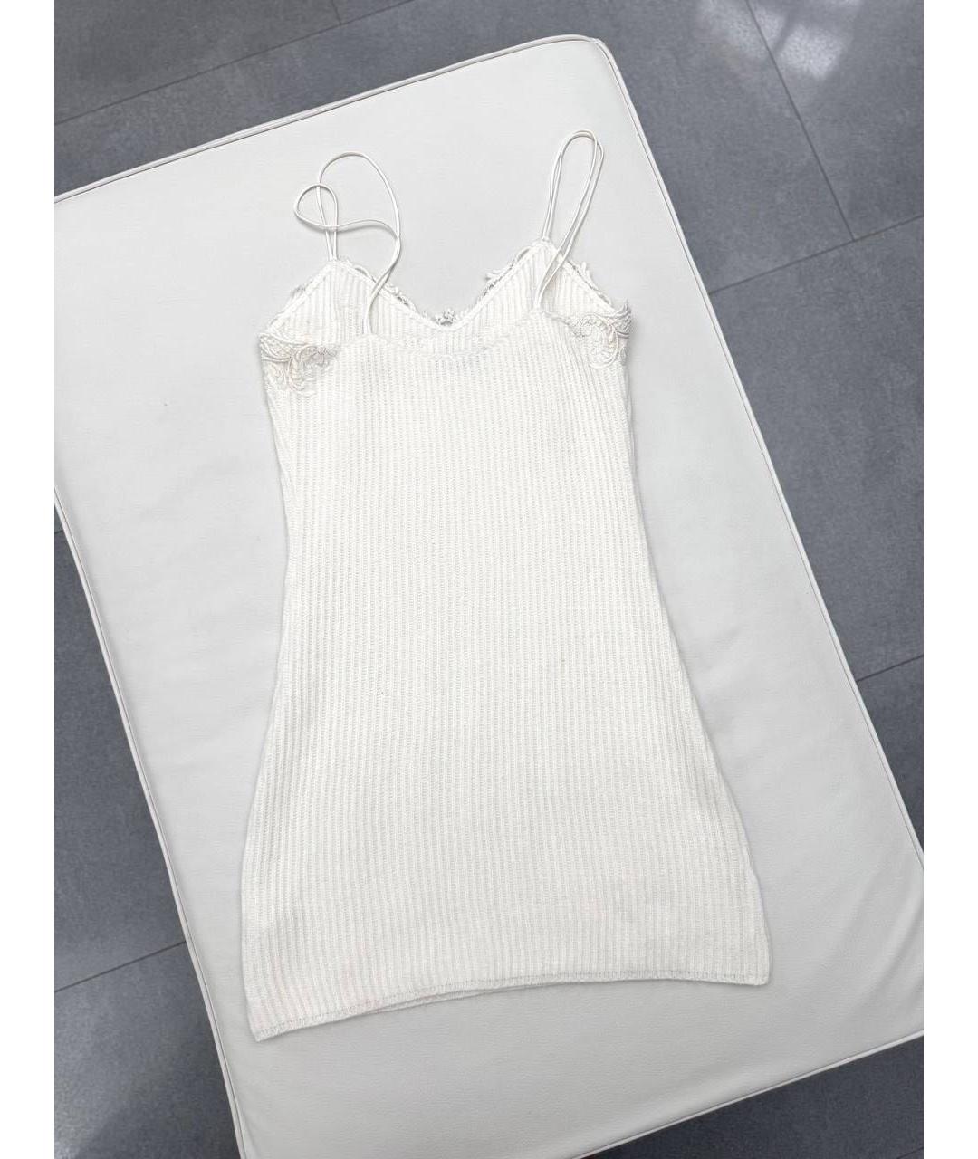 ERMANNO SCERVINO Белое шерстяное повседневное платье, фото 2