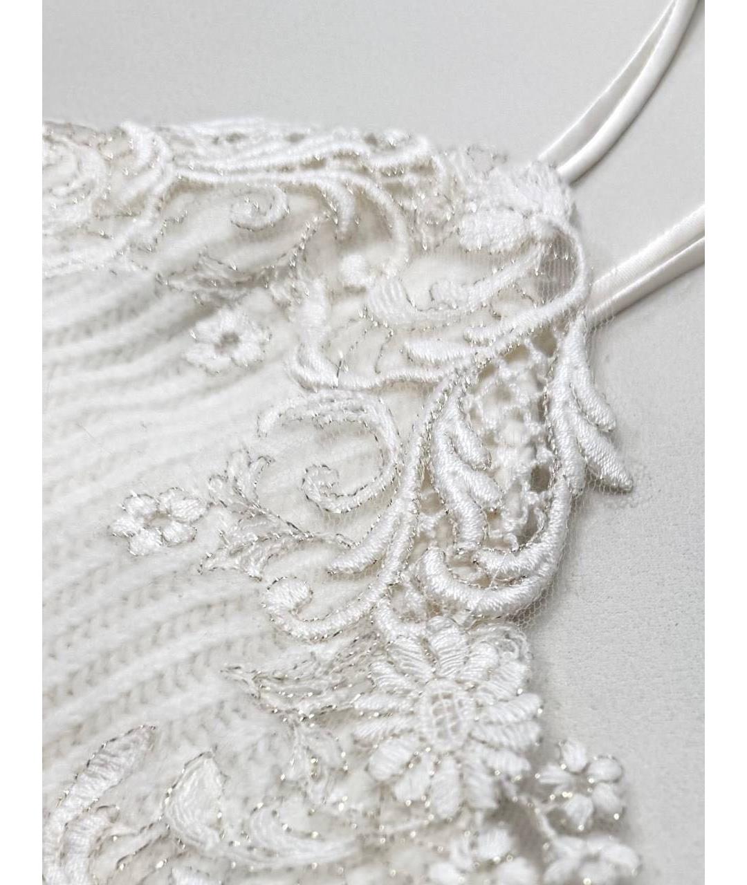 ERMANNO SCERVINO Белое шерстяное повседневное платье, фото 6