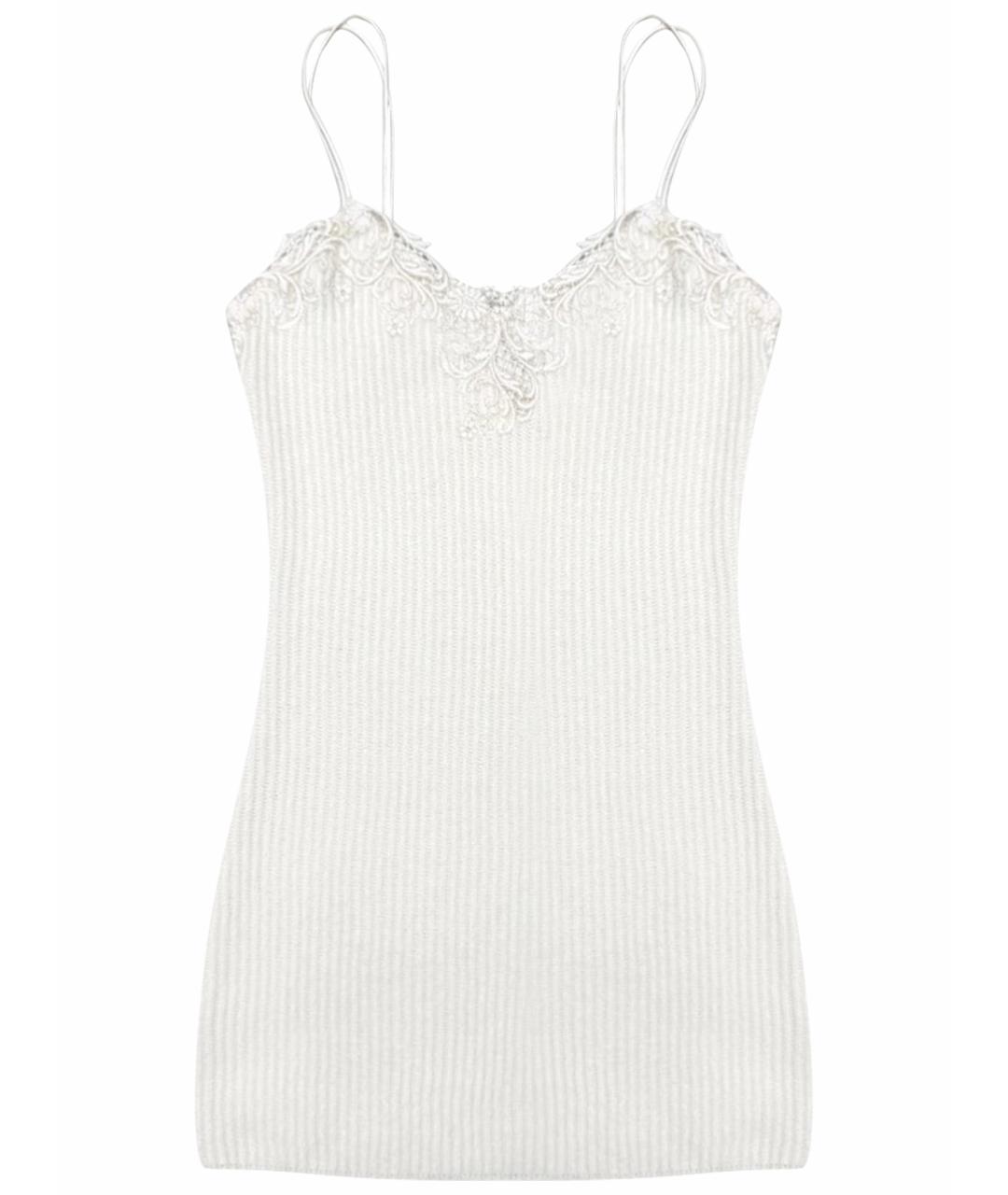 ERMANNO SCERVINO Белое шерстяное повседневное платье, фото 1