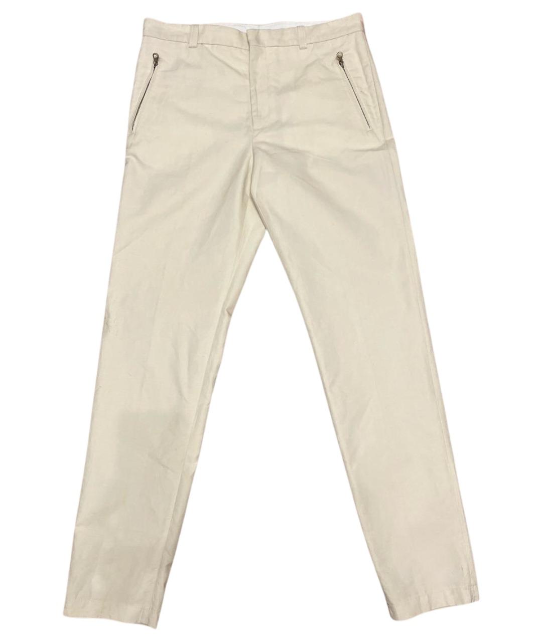 DIESEL Белые хлопковые повседневные брюки, фото 1