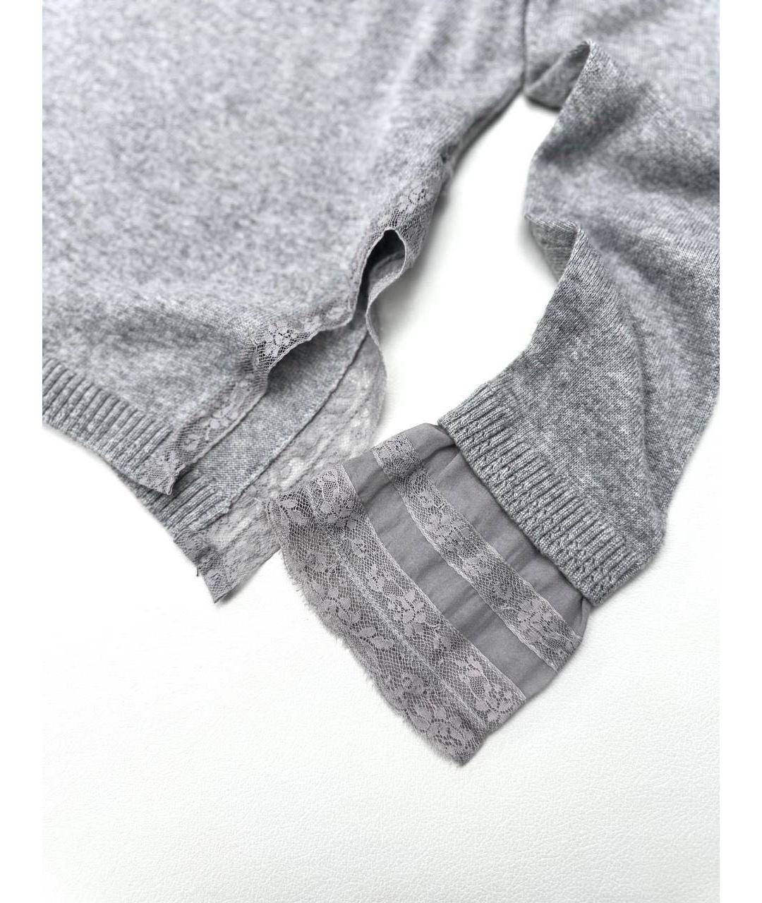 ERMANNO SCERVINO Антрацитовый вискозный джемпер / свитер, фото 4