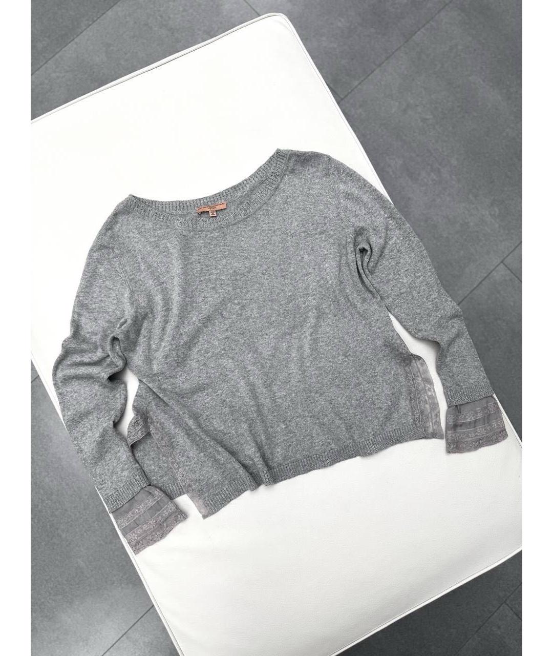 ERMANNO SCERVINO Антрацитовый вискозный джемпер / свитер, фото 7