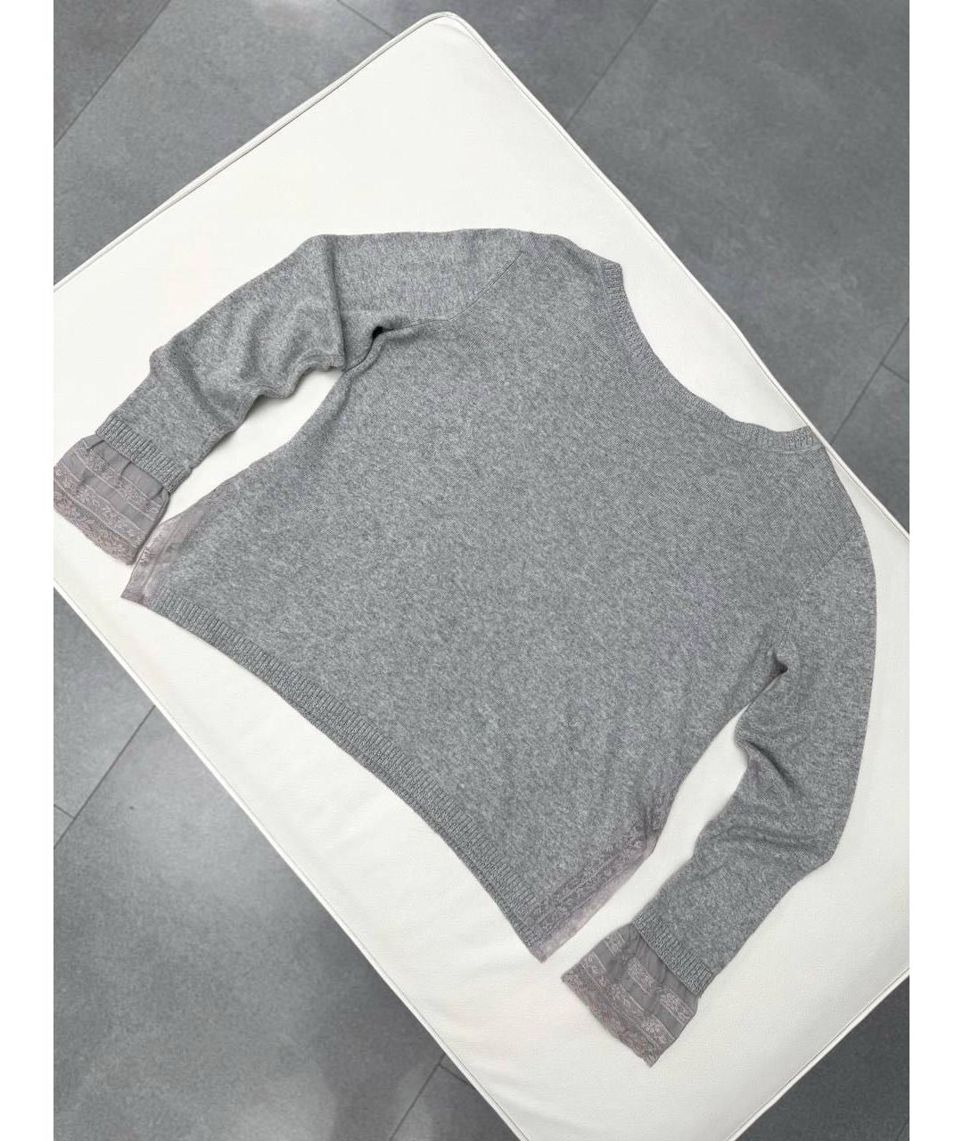 ERMANNO SCERVINO Антрацитовый вискозный джемпер / свитер, фото 2