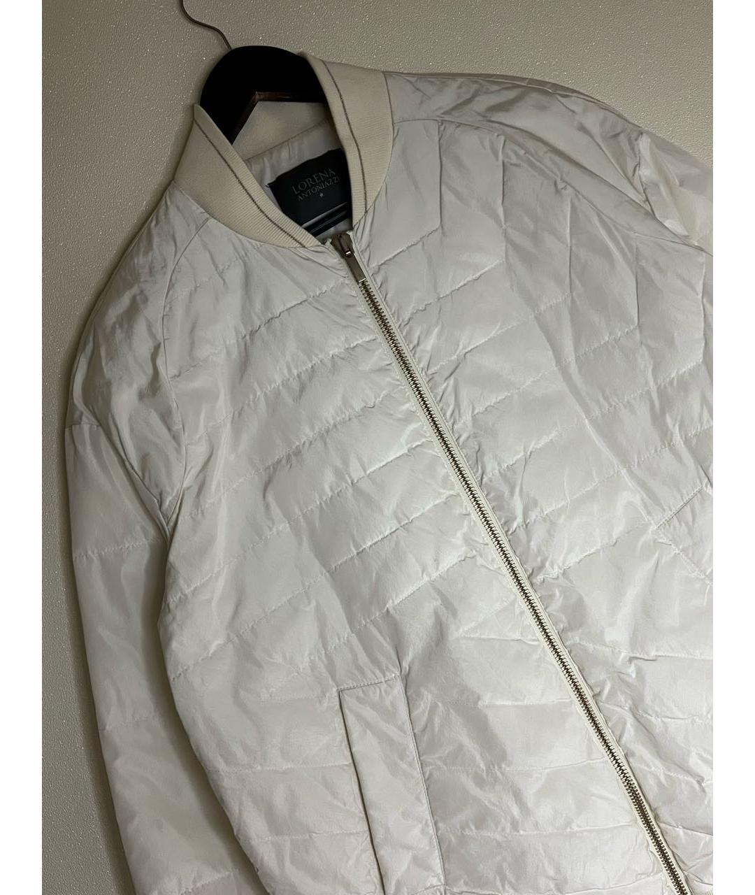 LORENA ANTONIAZZI Белая полиэстеровая куртка, фото 5