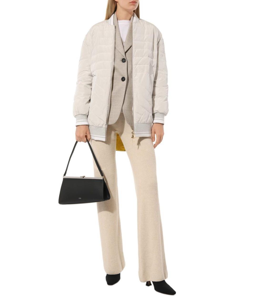 LORENA ANTONIAZZI Белая полиэстеровая куртка, фото 3