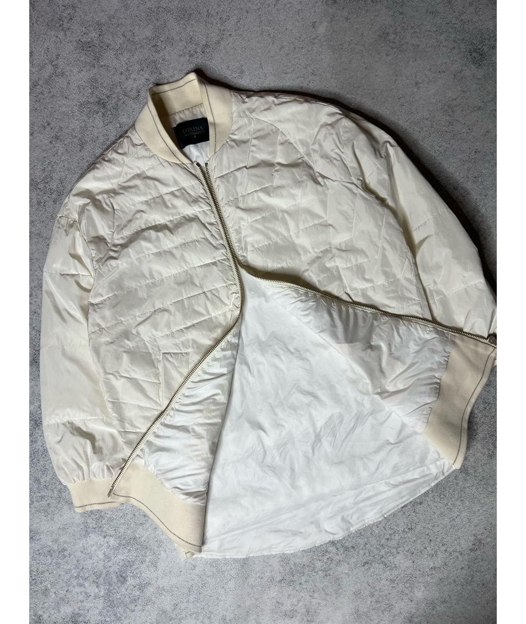 LORENA ANTONIAZZI Белая полиэстеровая куртка, фото 6