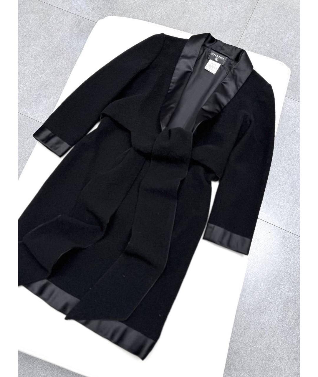 CHANEL Черное шерстяное коктейльное платье, фото 7