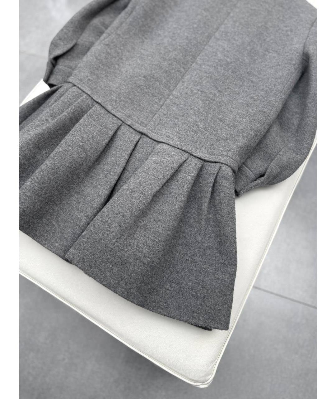 LOUIS VUITTON Серое шерстяное пальто, фото 8