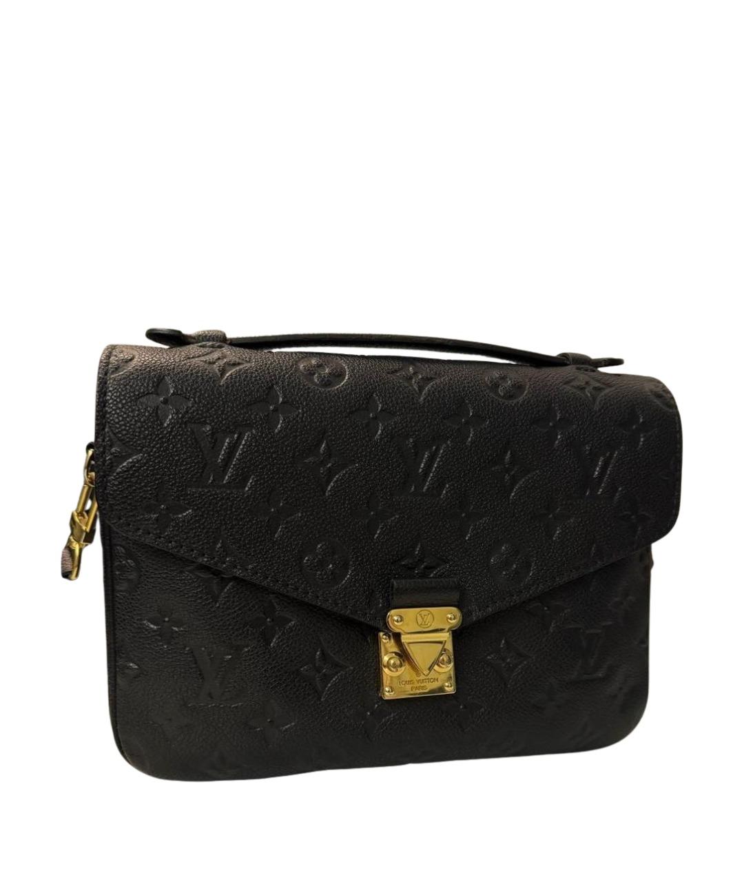 LOUIS VUITTON Черная кожаная сумка через плечо, фото 1