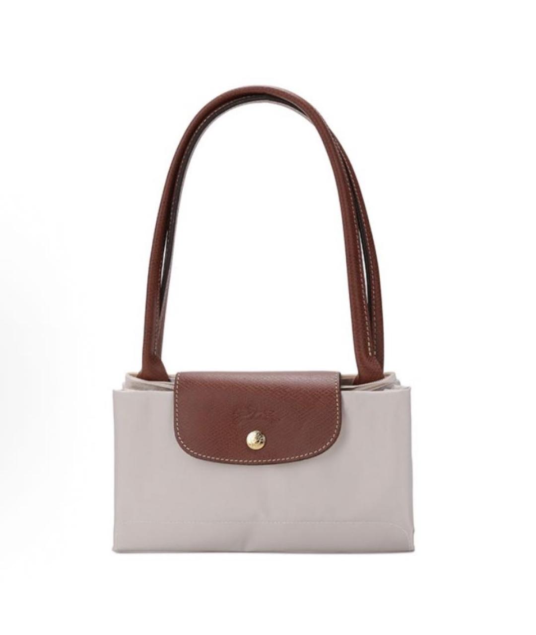 LONGCHAMP Бежевая тканевая сумка тоут, фото 5