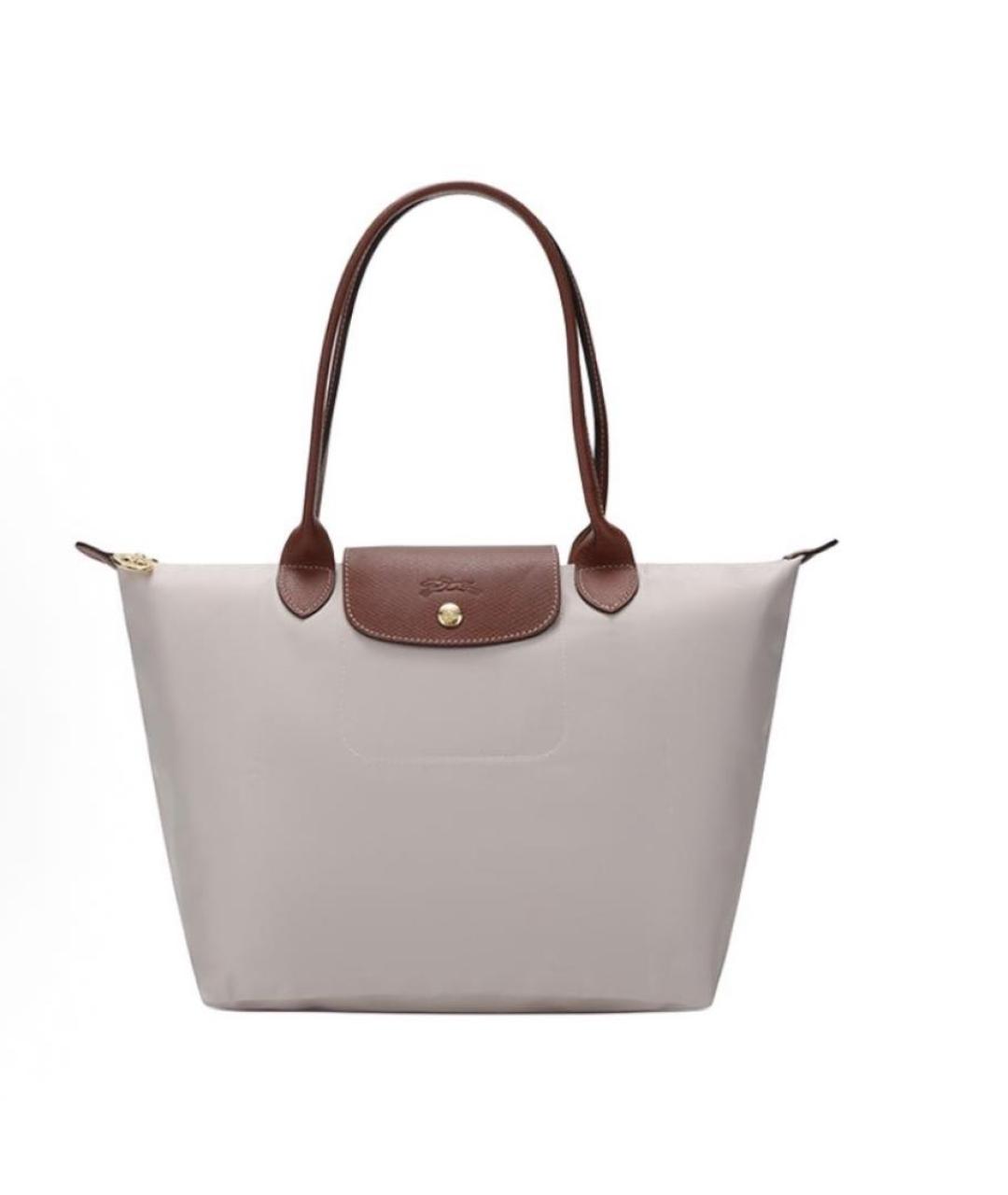 LONGCHAMP Бежевая тканевая сумка тоут, фото 9