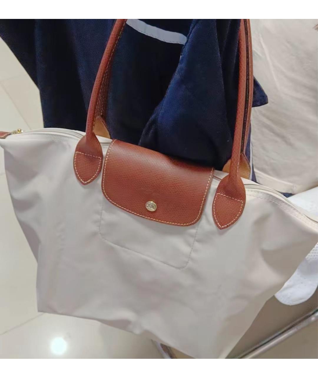 LONGCHAMP Бежевая тканевая сумка тоут, фото 7