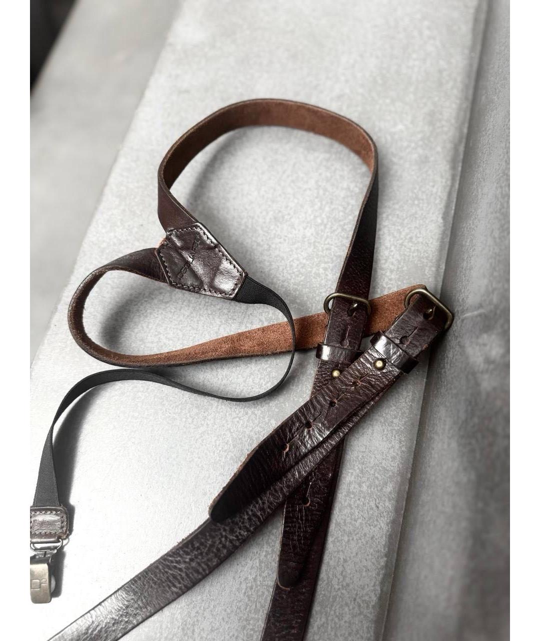 DSQUARED2 Коричневый кожаный ремень, фото 4