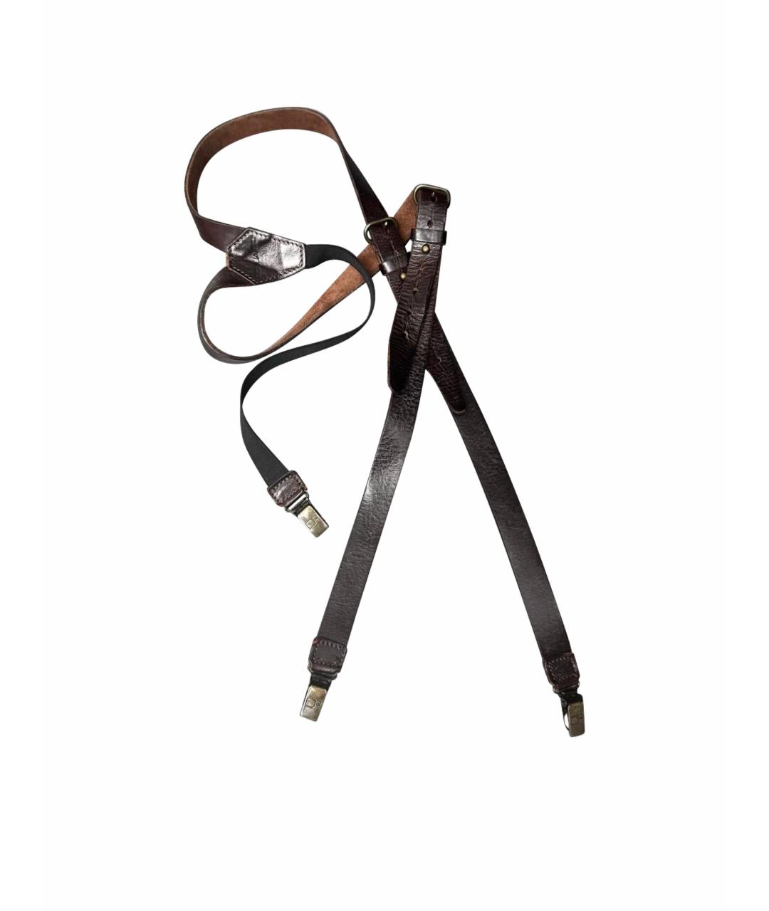 DSQUARED2 Коричневый кожаный ремень, фото 1