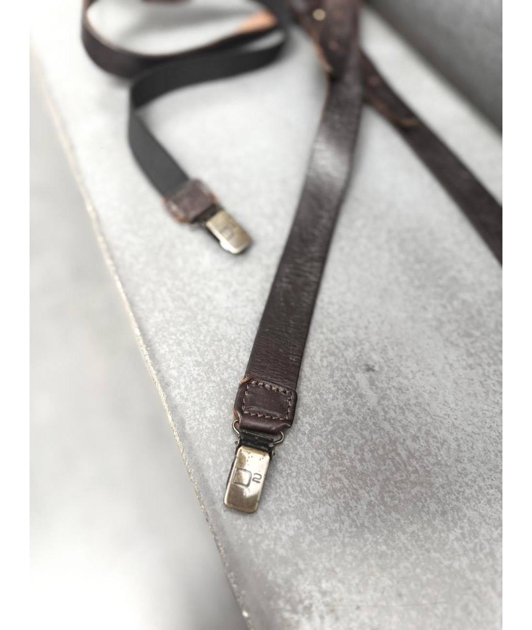 DSQUARED2 Коричневый кожаный ремень, фото 5