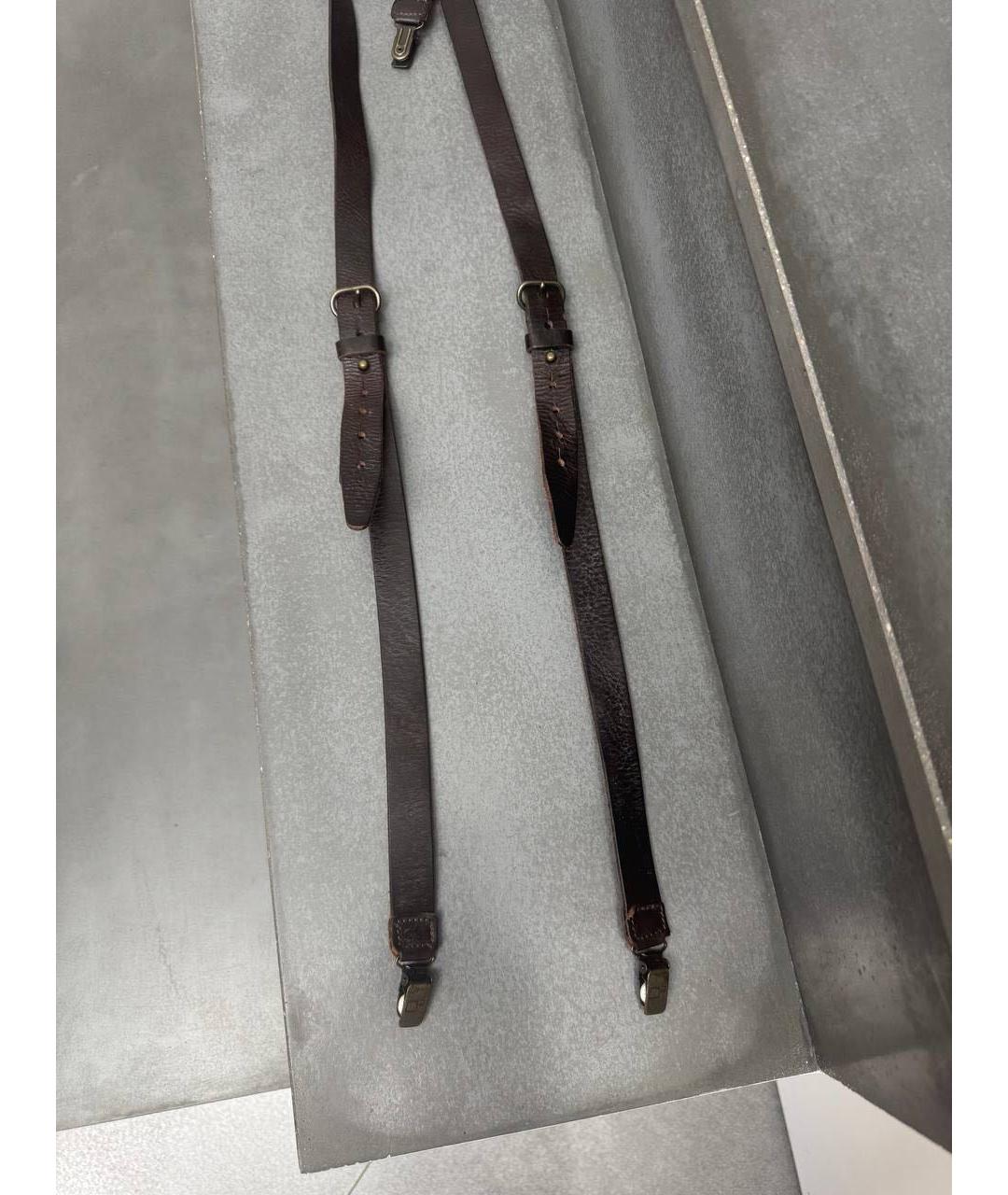 DSQUARED2 Коричневый кожаный ремень, фото 6