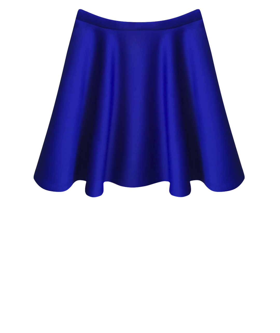 MSGM Синяя полиамидовая юбка миди, фото 1