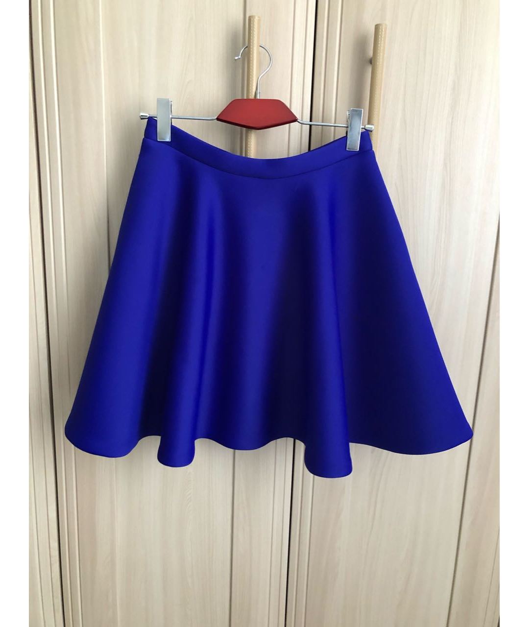 MSGM Синяя полиамидовая юбка миди, фото 5