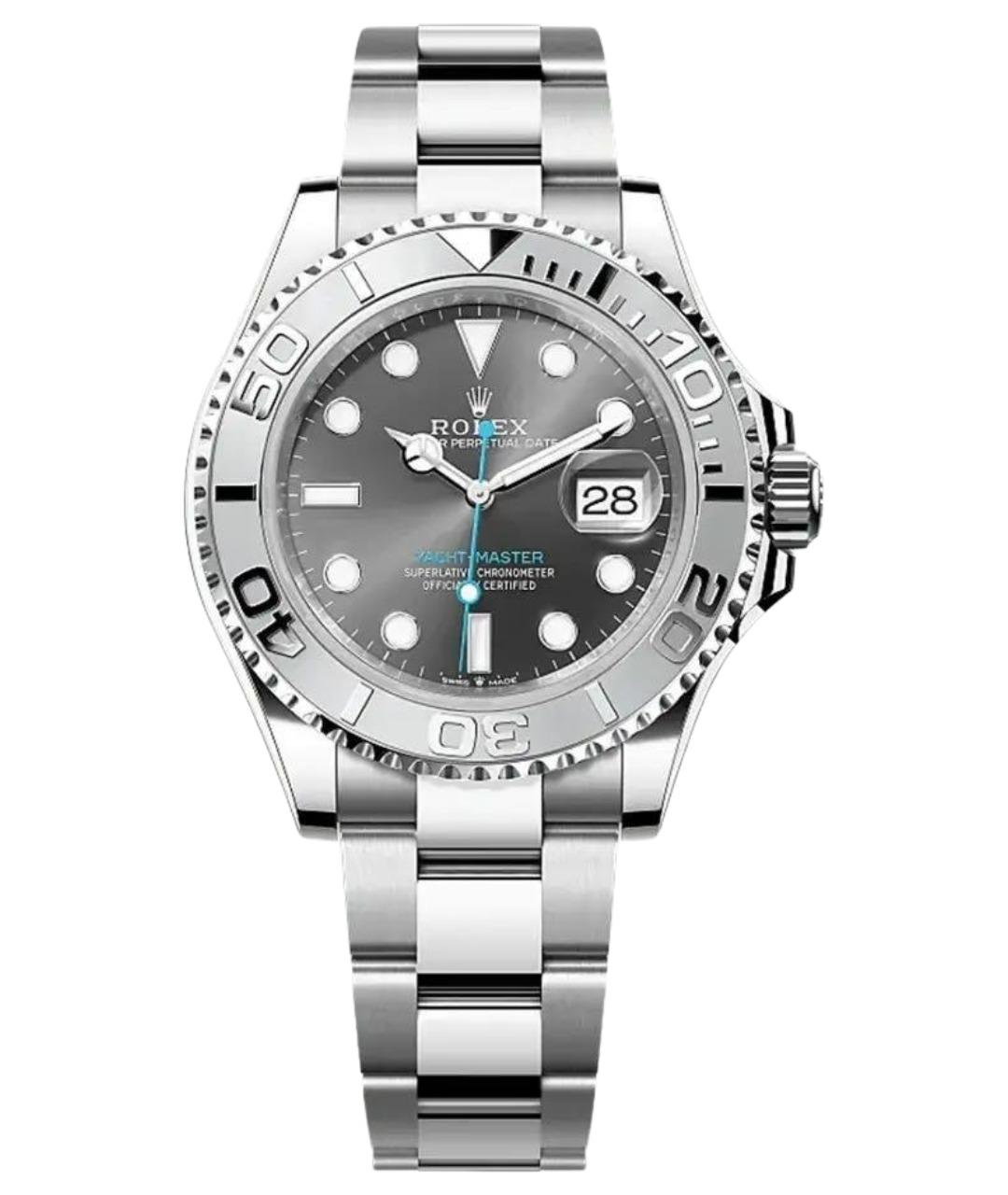 ROLEX Серебряные металлические часы, фото 1