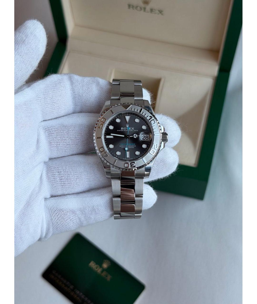 ROLEX Серебряные металлические часы, фото 2