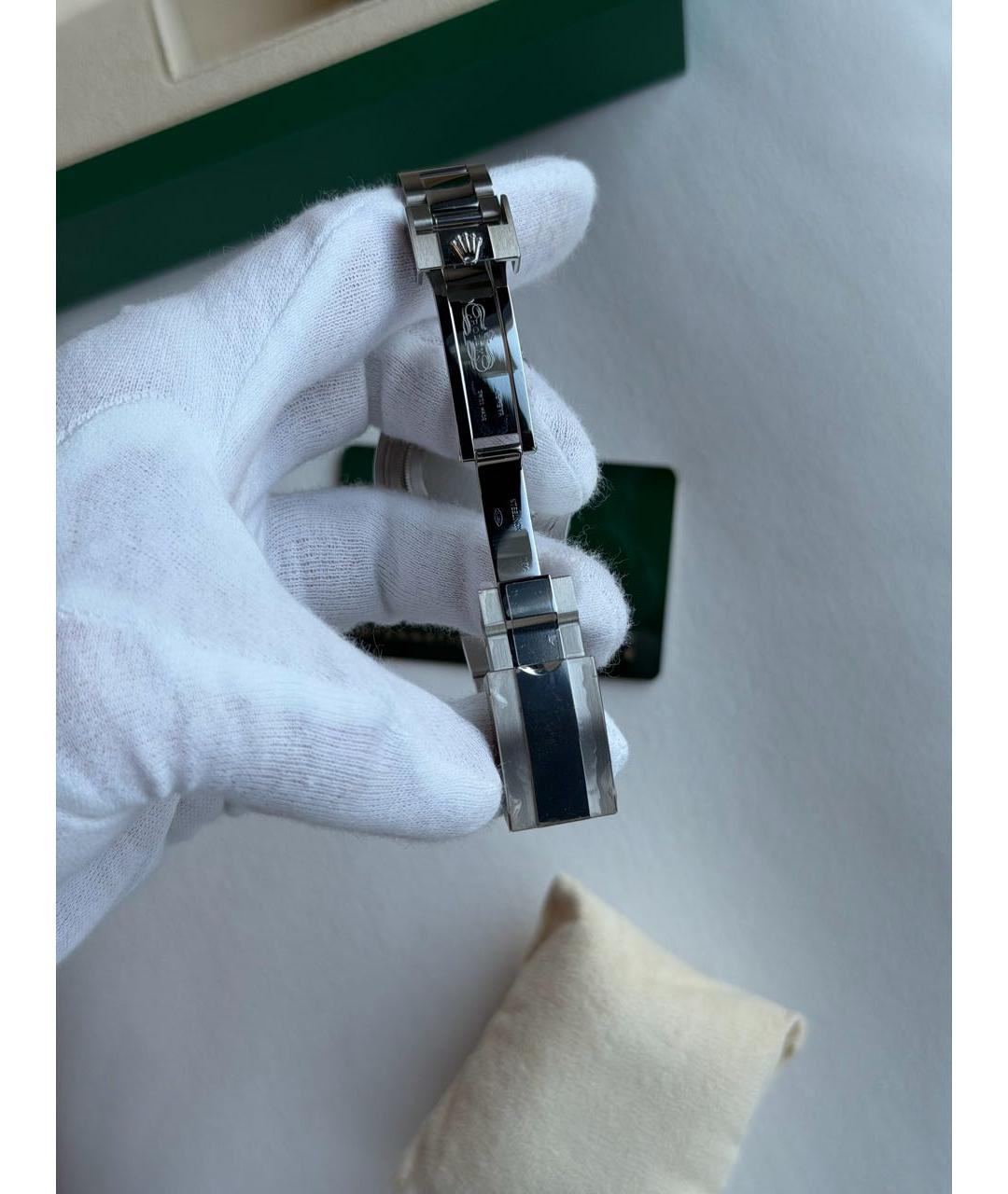 ROLEX Серебряные металлические часы, фото 4