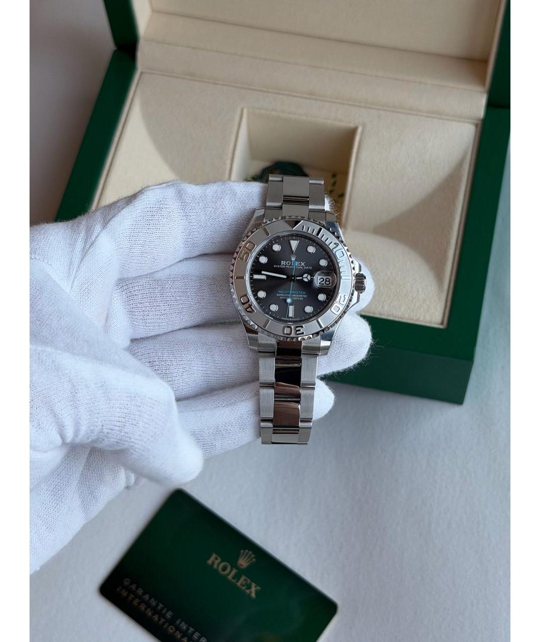 ROLEX Серебряные металлические часы, фото 5