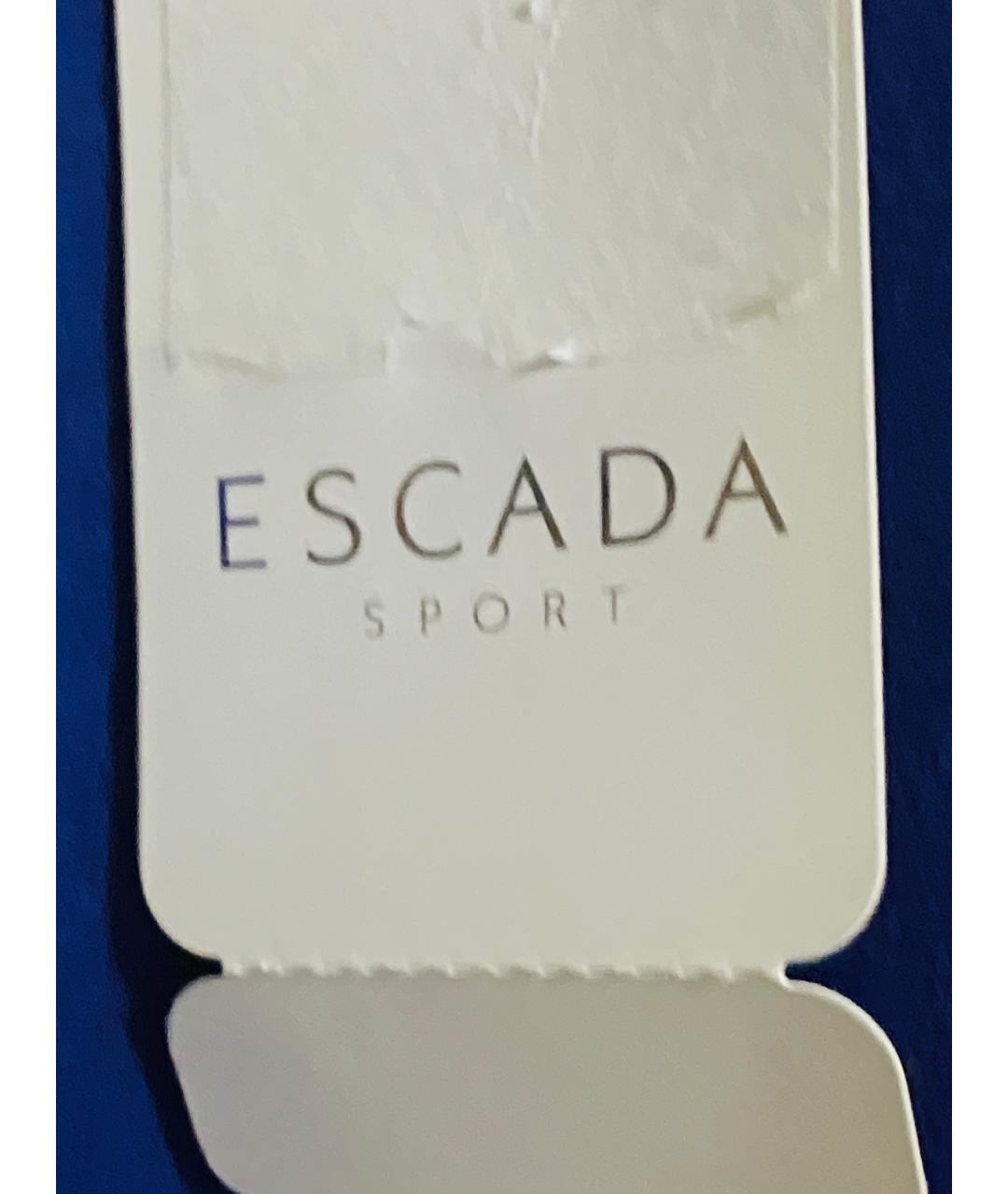 ESCADA Синий шерстяной костюм с брюками, фото 4