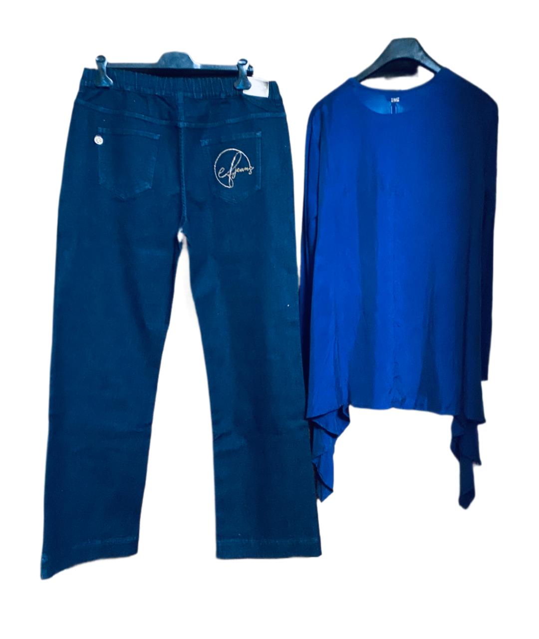 ESCADA Синий шерстяной костюм с брюками, фото 2